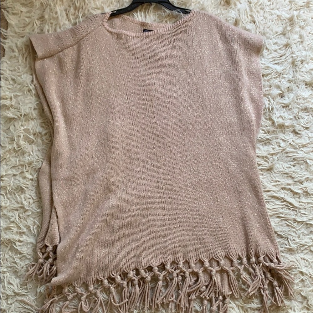 Pink poncho
